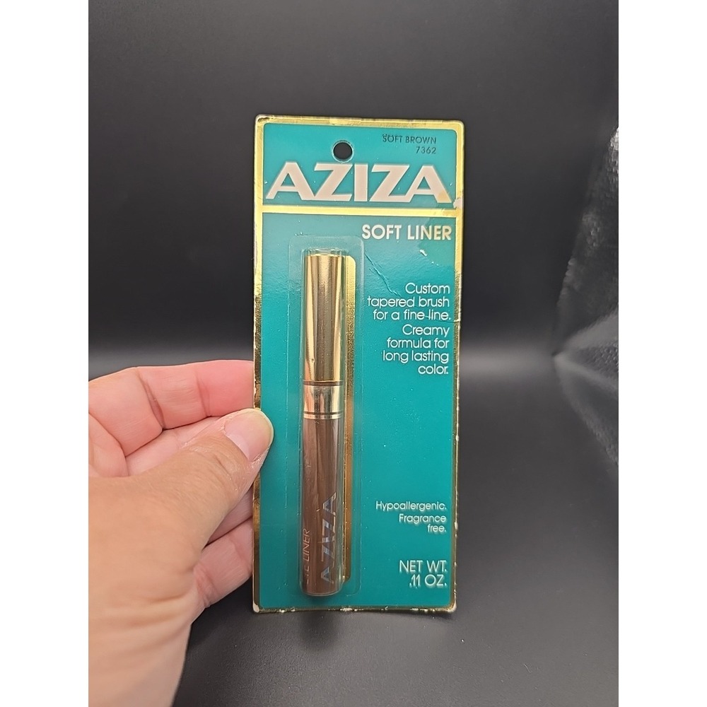 Vintage AZIZA Soft Liner SOFT Brown Liquid Eyeliner DISCONTINUED NOS #7362